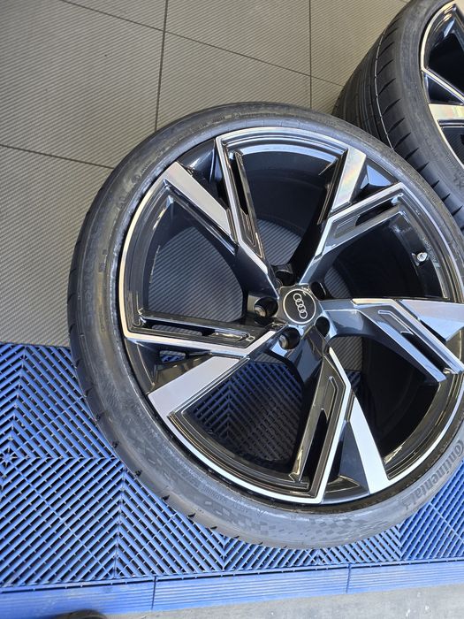 Оригинални 22” Audi RS джанти + НОВИ гуми Continental – 4K0 601 025 BL