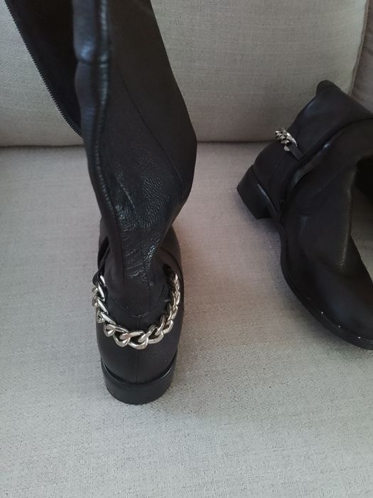 Cizme damă din piele naturală Steve Madden