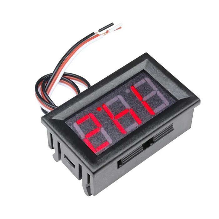 voltmetru de panou cu 3 digiti de la 4.5v la 30v