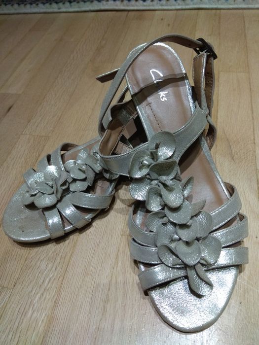 Сандали естествена кожа Clarks/ Кларкс 37-38#