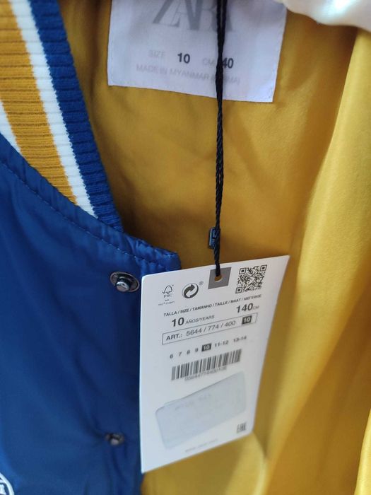 Geaca college ZARA, noua cu eticheta, 10 ani,140 cm