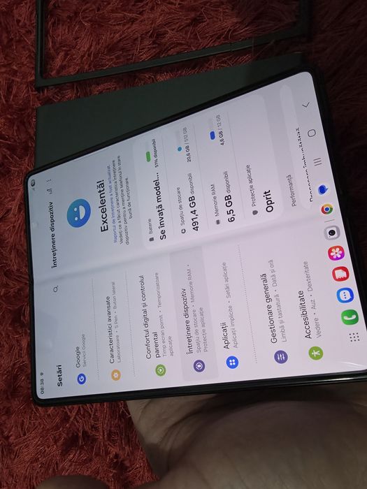 -Samsung Z Fold 3, Black, 512Gb, 12Ram, doar telefonul si o husa noua,