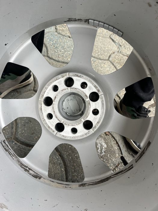Jante aliaj 5x112mm, anvelope iarna 225/55 R17 Audi A4 B8 B9, A6 C6 C7