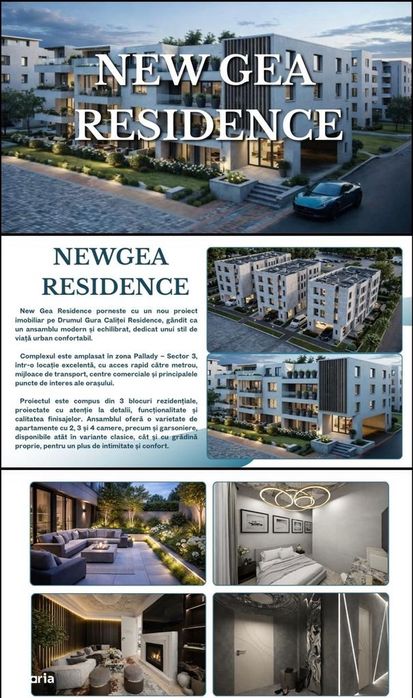 Garsoniera - Noul Proiect New Gea / Finisaje Premium. Pallady!
