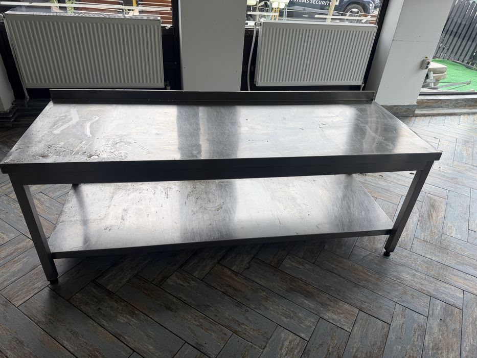 Vand masa inox fast food , 1,9 m lungime cu 70 inaltime