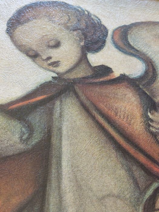Vând un tablou printat in ulei semnat