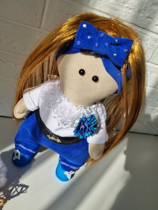 Текстильная кукла Кнопа