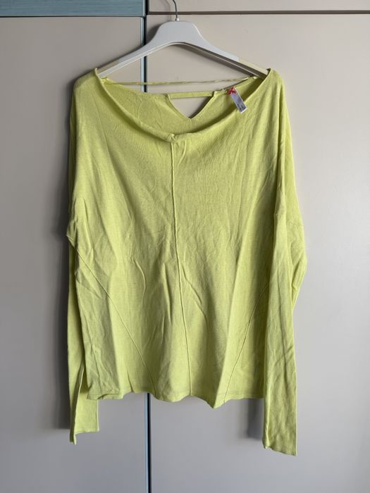 Bluza mentă bumbac Piazza Italia