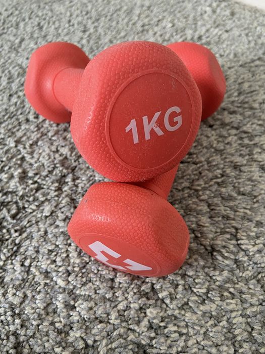 Gantere fitness 1 kg fiecare, 20 lei bucata