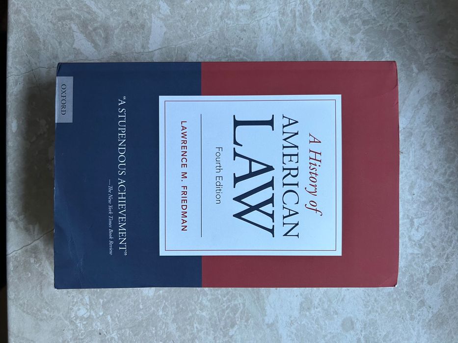 История на американското право / A History of American Law