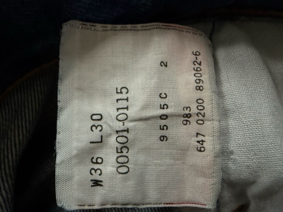 Blugi LEVIS 501 Albastru 2000 Barbati | Marime 36 x 30 (Talie 92 cm)