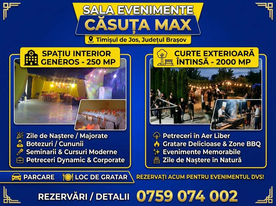 Spatiu de inchiriat TOTAL(500 mp) SAU PARTIAL(250 mp)  +2000 mp teren