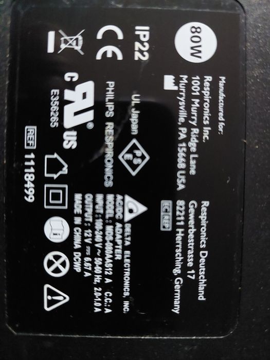 Alimentator la priza ,tensiune 12v cu 6.67A ,80w