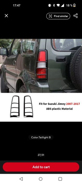 Ornamente Ochelari Pleoape Faruri si Triple spate Suzuki Jimny 4x4