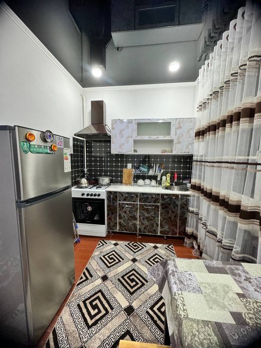 Сдается 2x комнатная квартира 
С обстановкой 
Горде Алмалыке
Космосе