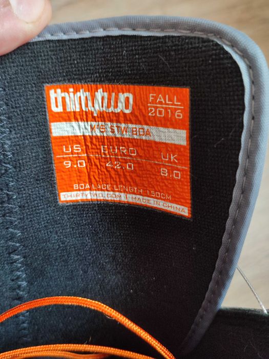 сноуборд боты THIRTYTWO US male 9.0