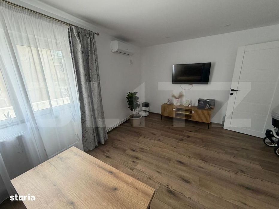 Apartament spatios cu 4 camere, decomandat, complet mobilat si renova