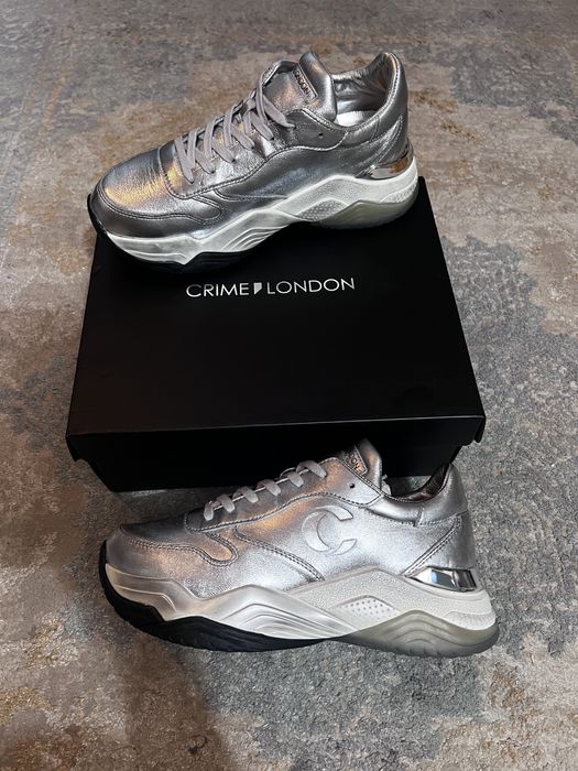 Sneakers Crime din piele, noi - 40