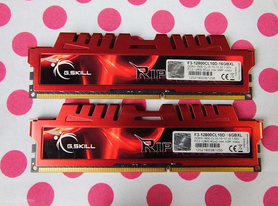 Memorie G.SKILL Ripjaws X 16 (2x8) GB DDR3 1600MHz Desktop.
