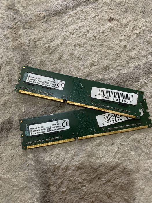 Две планки оперативки DDR3 Kingston 4gb