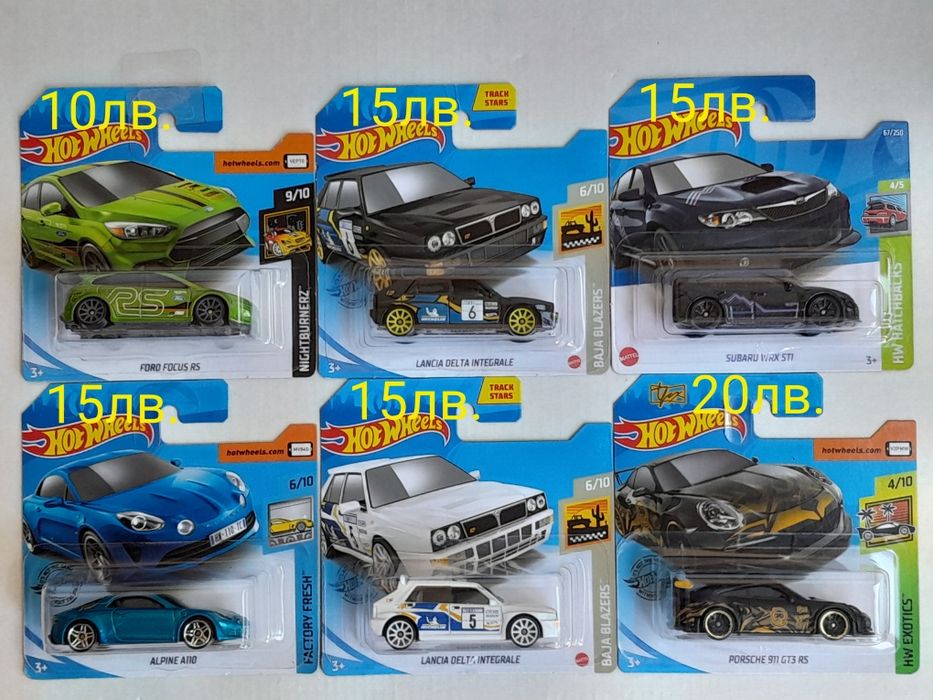 Hot Wheels Хот Уилс колички и T-HUNT 72бр. # 2