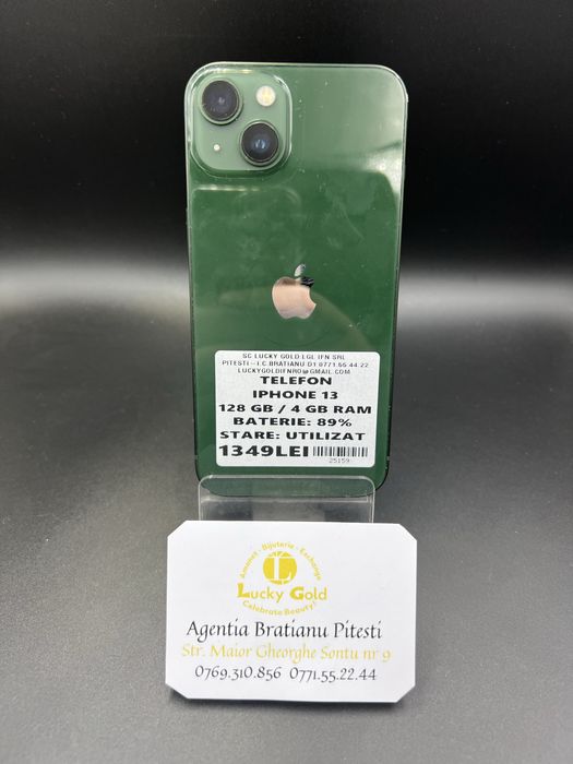 Telefon iphone 13 128/4 gb baterie 89% cod 25159