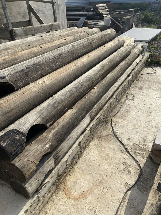 Продам цилиндрованный брус б/у