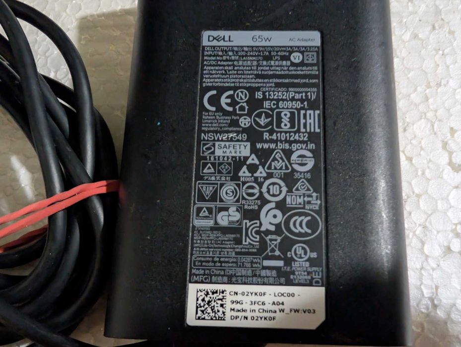 Incarcator pentru laptop Dell de 65W USB-C