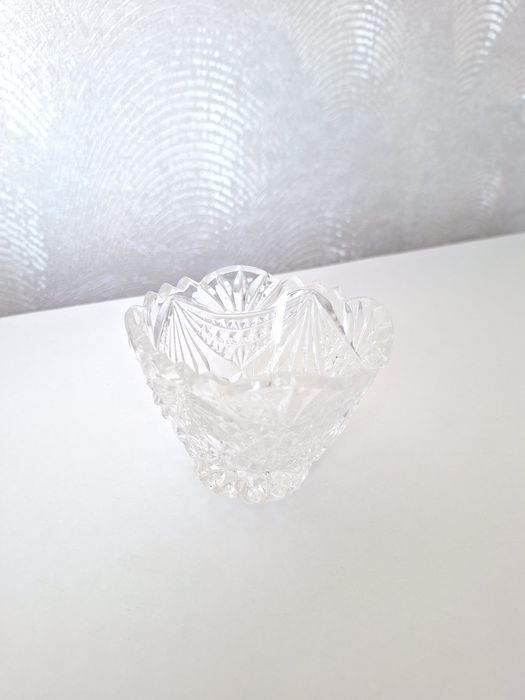 Хрустальная ваза-конфетница