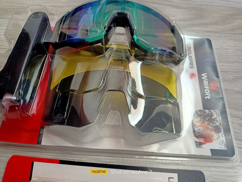 Комплект за колоездачи Walfort очила със сменяеми стъкла и осветление