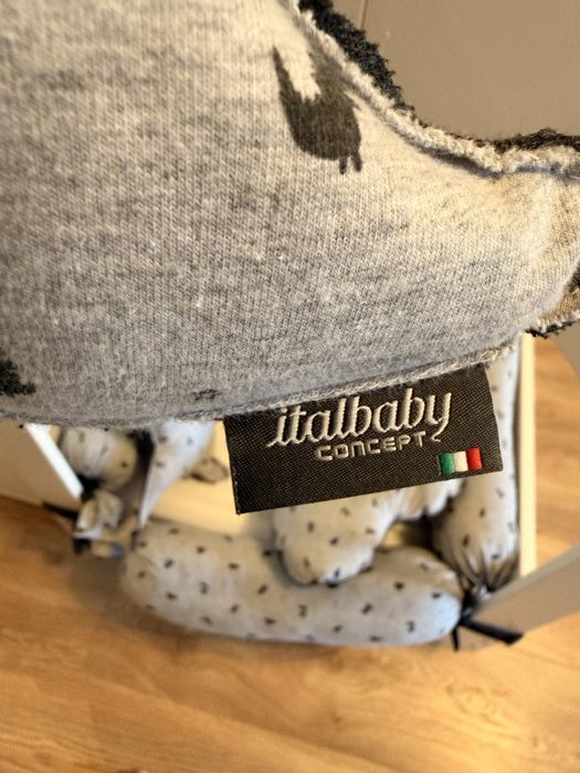 Детско легло къща ITALBABY монтесори матрак и обиколници масивен бук