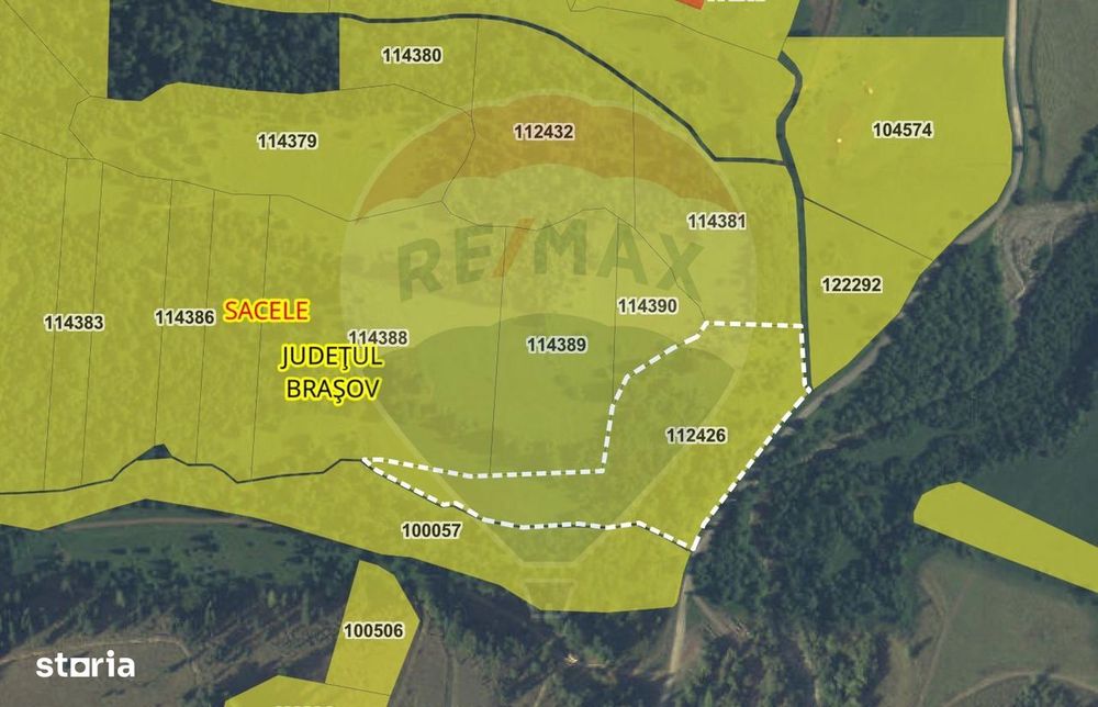 Natură— 18.900 mp în Săcele, cu râu și priveliște montană