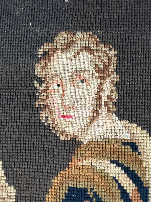 Tablou Goblen Vanator cu caine si soim