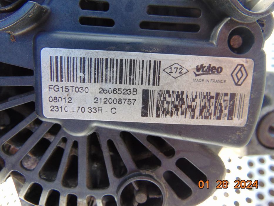 Alternator renault 1.6 scenic 3 Megane 3 Nissan X Trail Qashqai grand scenic 1.6 cod r