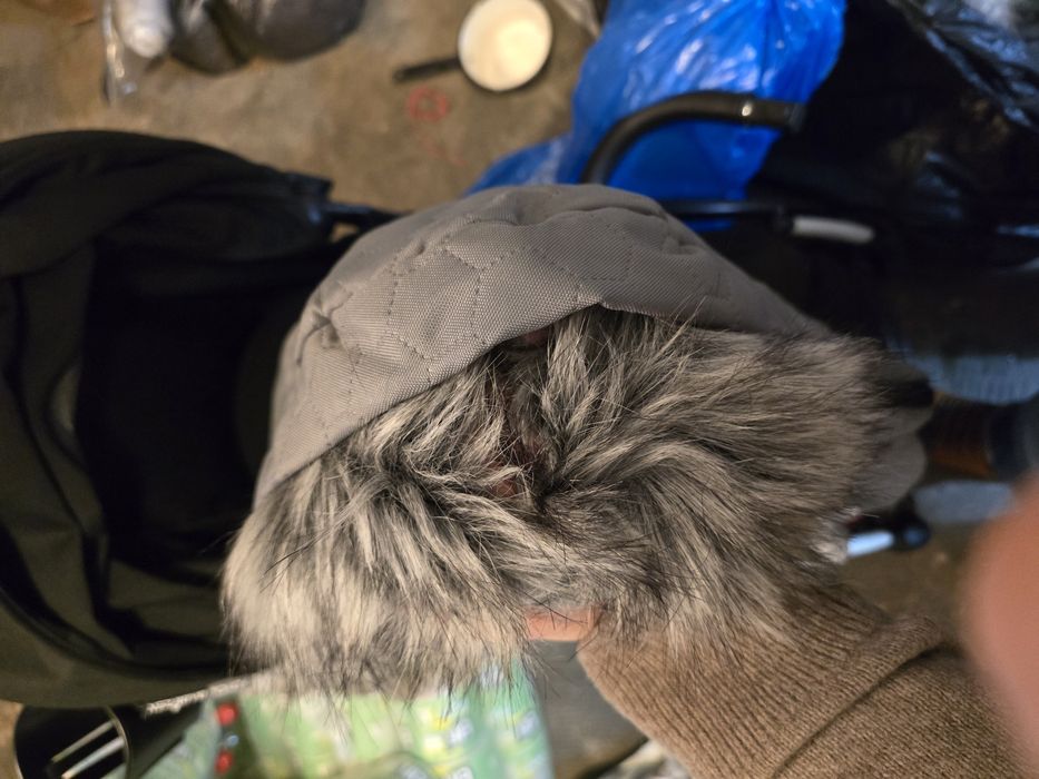 Sac de iarna pentru carucior, Husa picioare, universala, cu blanita de