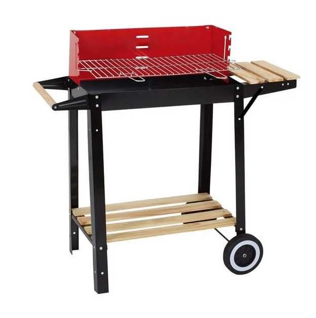 Скара, Мобилно барбекю с колелца и 2бр етажерки