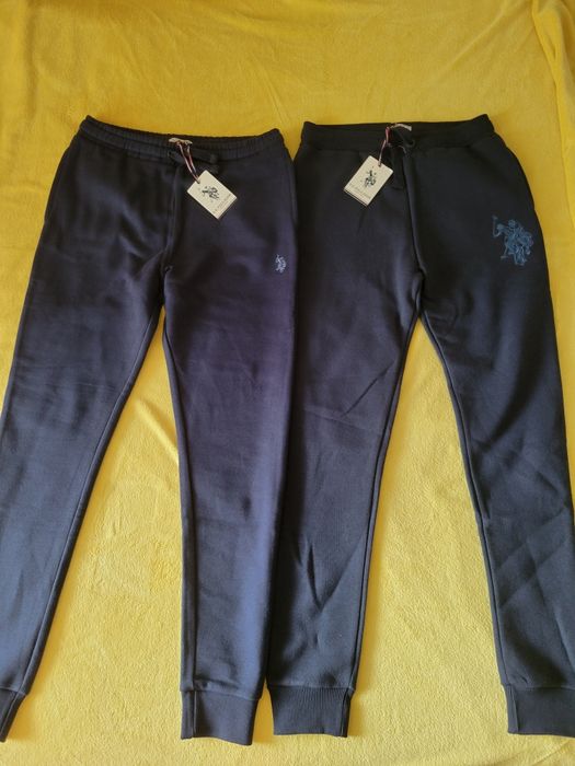 Pantaloni trening noi  u.s.polo assn. 12-13 ani(152-158cm)