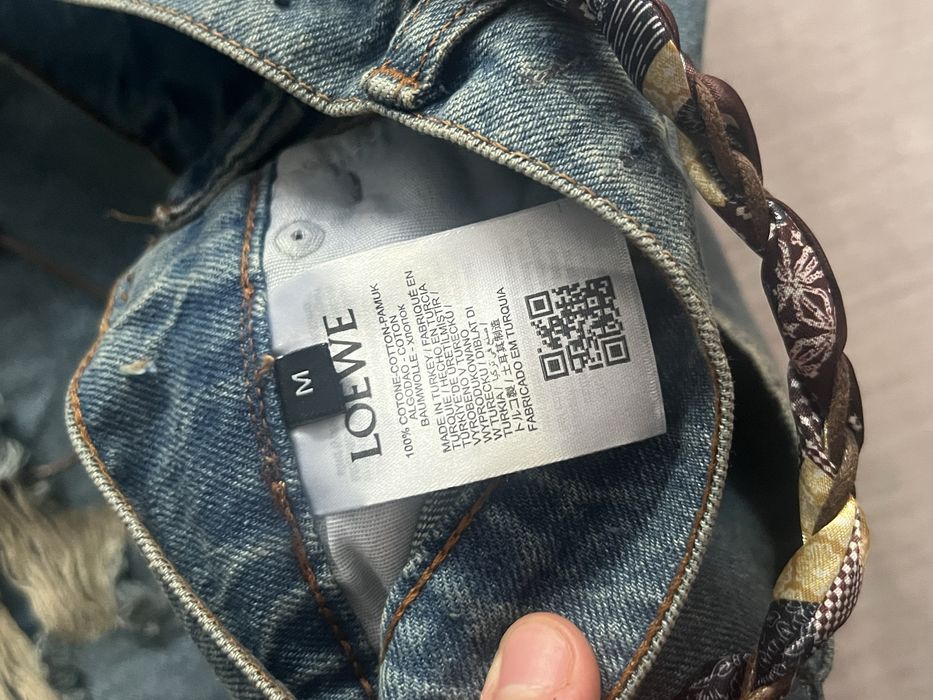 Blugi loewe model wide leg cu talie inalta - Marimea M