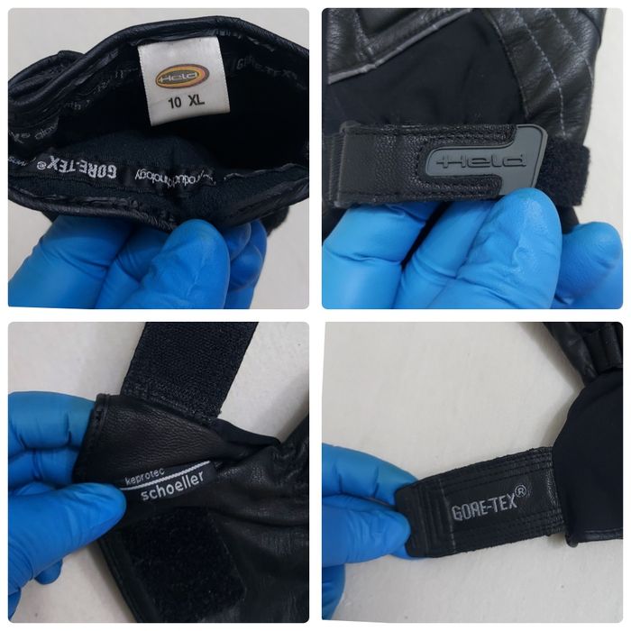Held Gore-Tex Black  mănuși de motocicletă, ATV, piele/textil nr 10 XL
