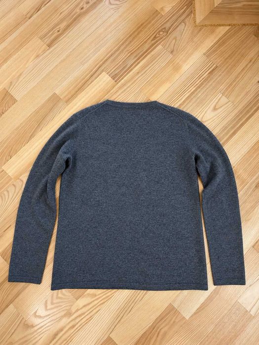 Cardigan D.L.C. Donna Lane Company damă din cașmir, gri antracit, cu nasturi, Mărimea L