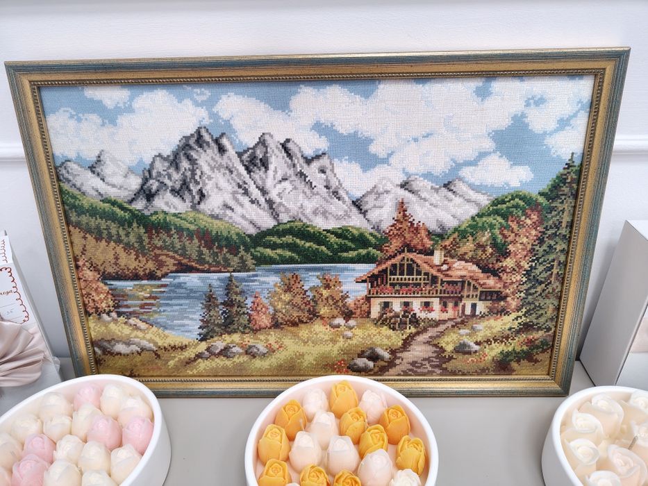 Гоблен Планински пейзаж с езеро