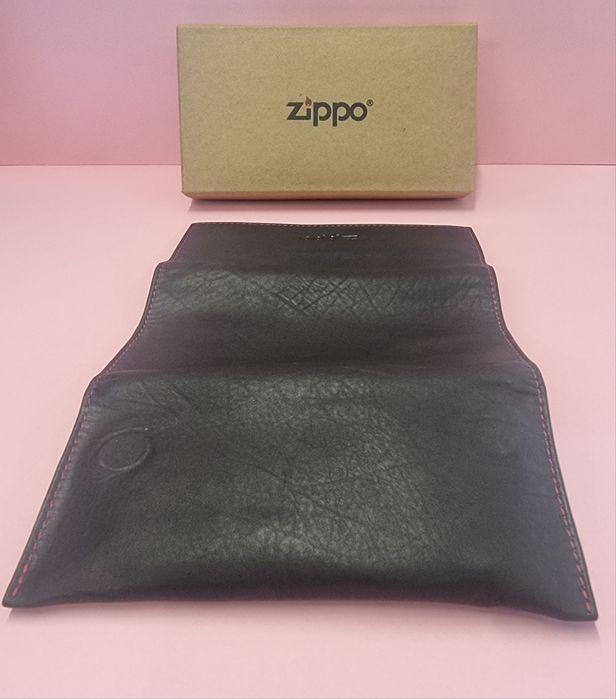 PortoPortfel pentru tutun Zippo Tri Fold Pouch Leather
