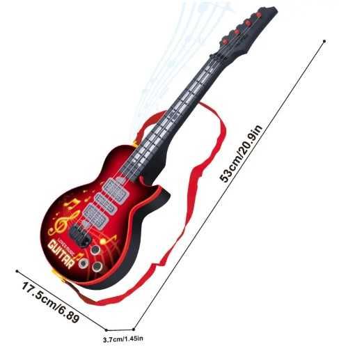 Детска електрическа РОК китара с мелодии и светлини