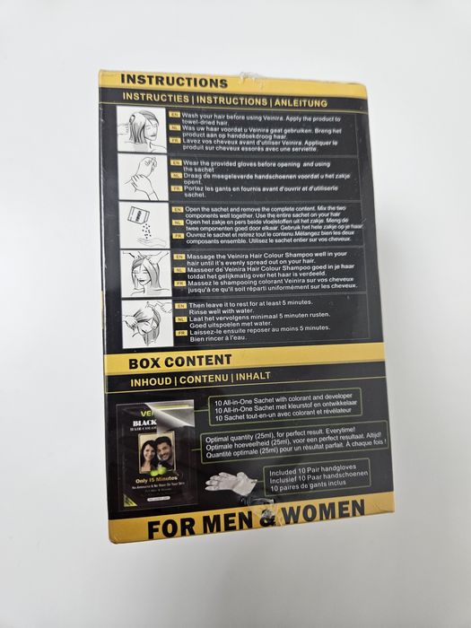 Vopsea păr șampon colorant bărbați femei NOU