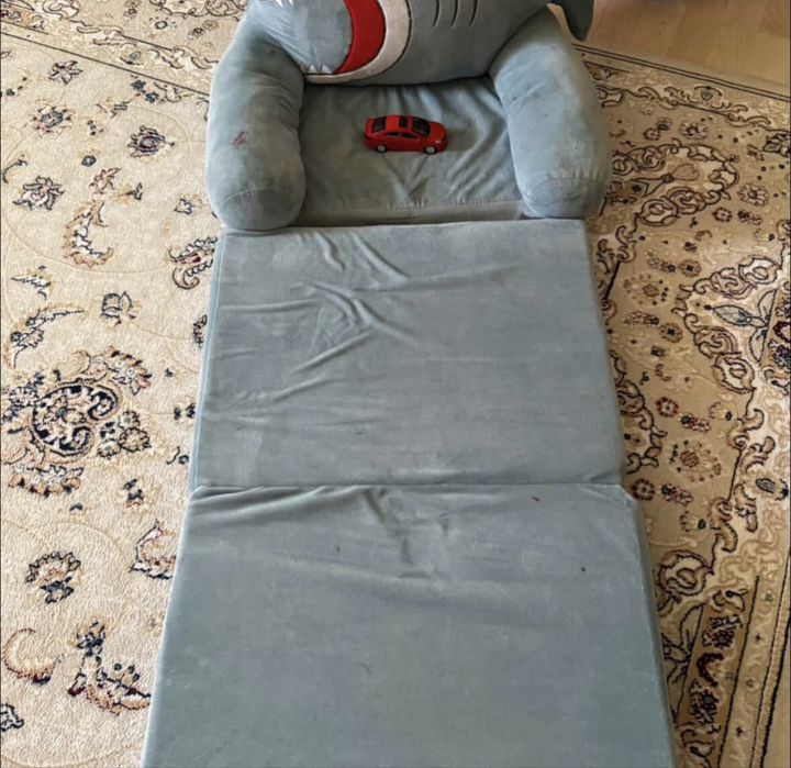 Детский матрас-диванчик акула