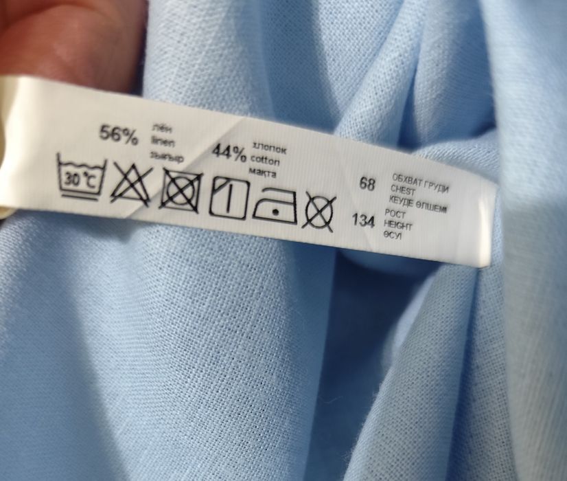 Платье летнее до 8 лет из льна