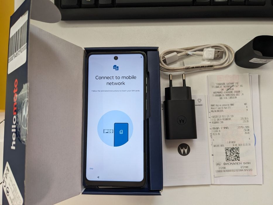 Смартфон Motorola Moto g24, 8GB RAM, 128GB, Ice Green