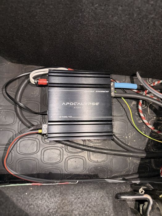 Subwoofer 12 inch 500W RMS + Amplificator Deaf Bounce AAP 2100.1D Atom Plus monobloc 2100w