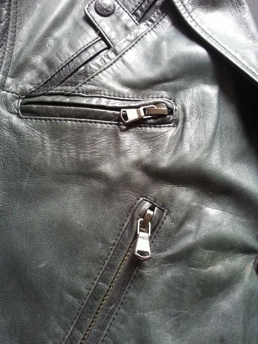 100% Италианско кожено яке Century