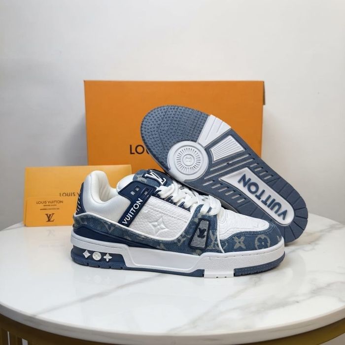 Adidasi LV Trainer Jeans - Adidasi Full Box Premium